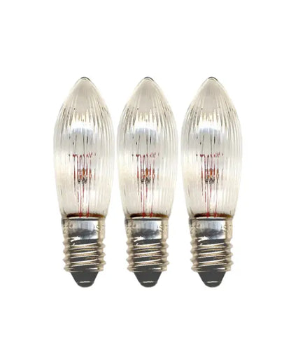 Reservlampa 3-pack E10 12V 2,4W - Glödlampa