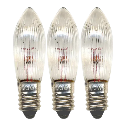 Reservlampa 3-pack E10 55V 3W - Reservlampa