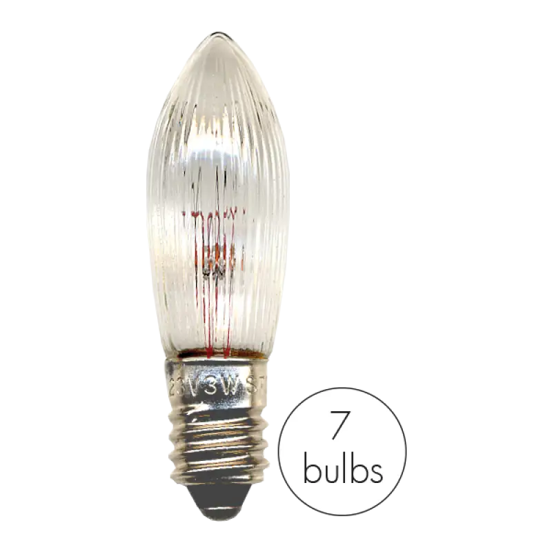Reservlampa 7-pack E10 34 V 3 W - Reservlampa