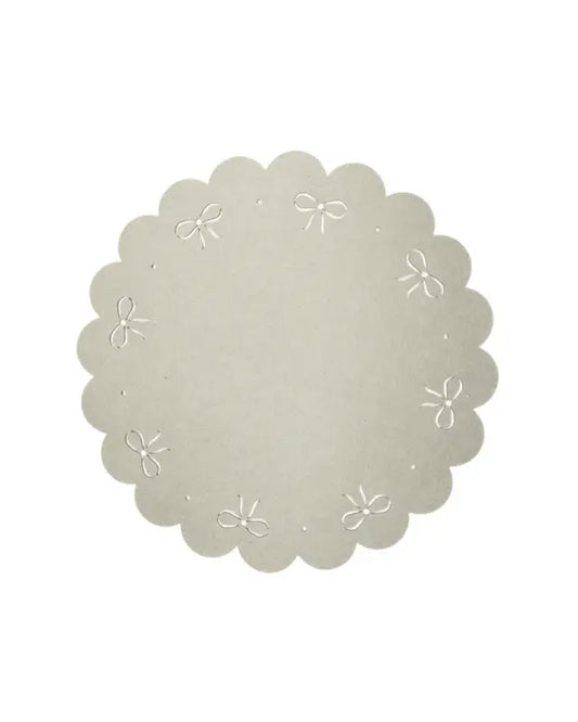 Ribbon filttablett rund linne 38 cm - Bordstablett