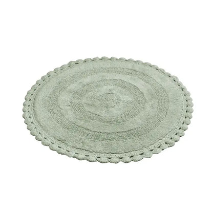 Rimini Badrumsmatta 70 cm rund grön - Badrumsmatta