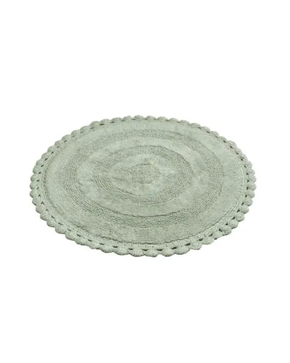 Rimini Badrumsmatta 70 cm rund grön - Badrumsmatta