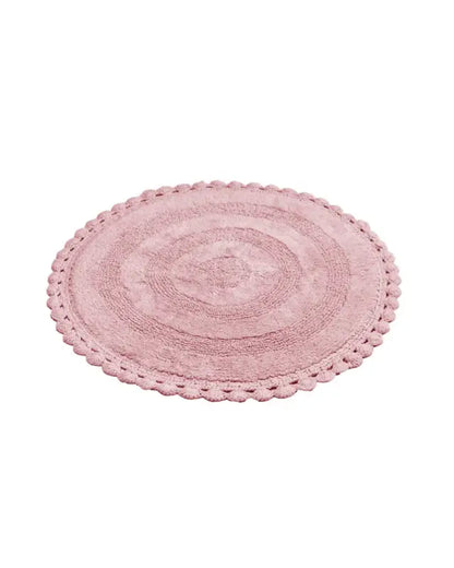 Rimini Badrumsmatta 70 cm rund rosa - Badrumsmatta