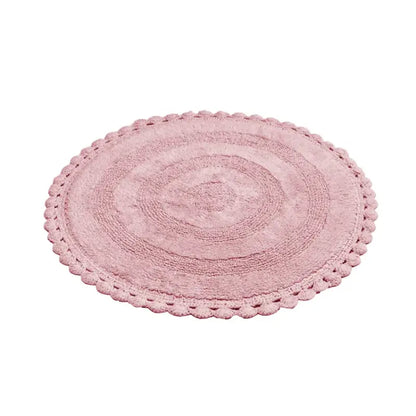 Rimini Badrumsmatta 70 cm rund rosa - Badrumsmatta