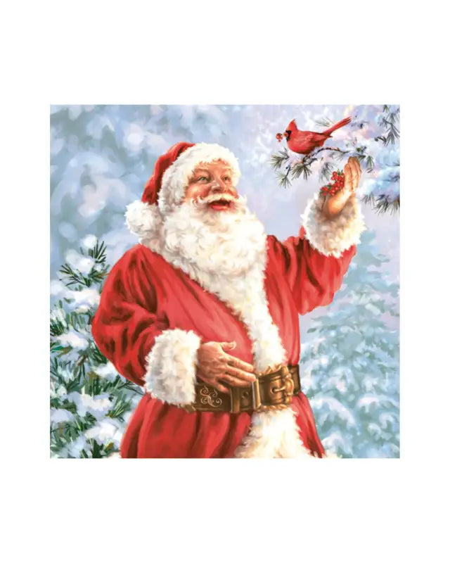 Servett Happy Santa Claus 33x33 cm - Tomtar