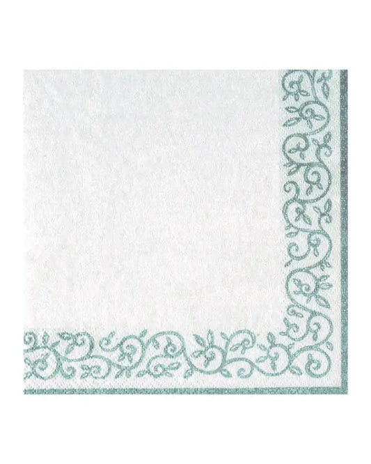 Servett Romantic Border silver 33x33 cm - Servetter