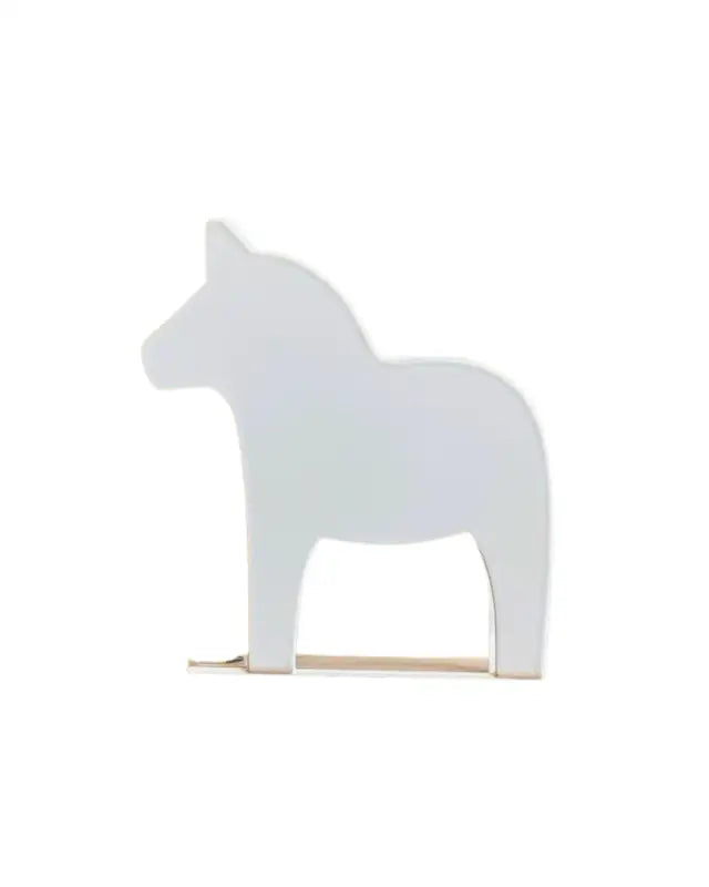 Servettställ Dalahäst 11 cm vit