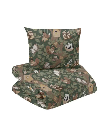 Skogsliv 2-dels Bäddset grön - sängkläder