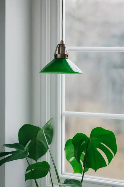 Skomakare 15 cm grön/antik - Lampa