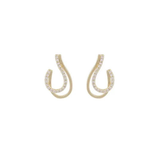 Snö Ace ear loop gold - Örhänge
