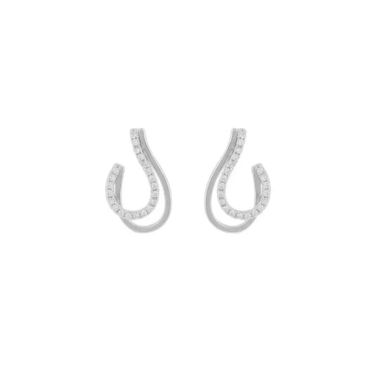 Snö Ace ear loop silver - Örhänge