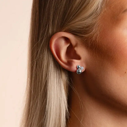 Snö Bennet small tripple ear s/clear - Örhängen