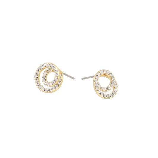 Snö Cara ring ear gold/clear - Örhänge