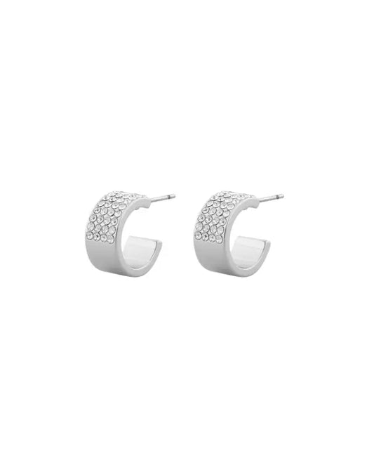 Snö Carrie Small ring ear silver/clear - Örhängen