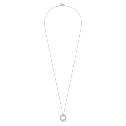 SNÖ Connected pendant neck 80 cm silver/clear - Halsband