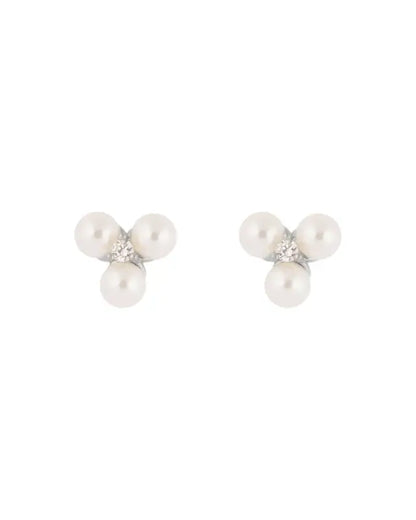 Snö Eira tripple pearl ear s/white - Örhängen