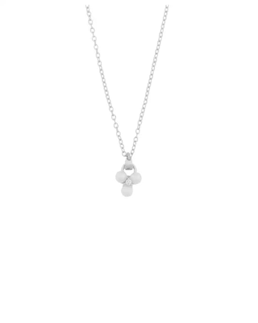 Snö Eira tripple pearl pendant neck 45cm s/white - Halsband