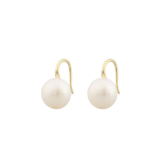 Snö Florence short ear gold/white - Örhänge