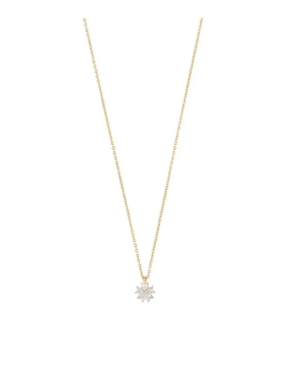 SNÖ flower pendant neck 40 g/clear - Halsband