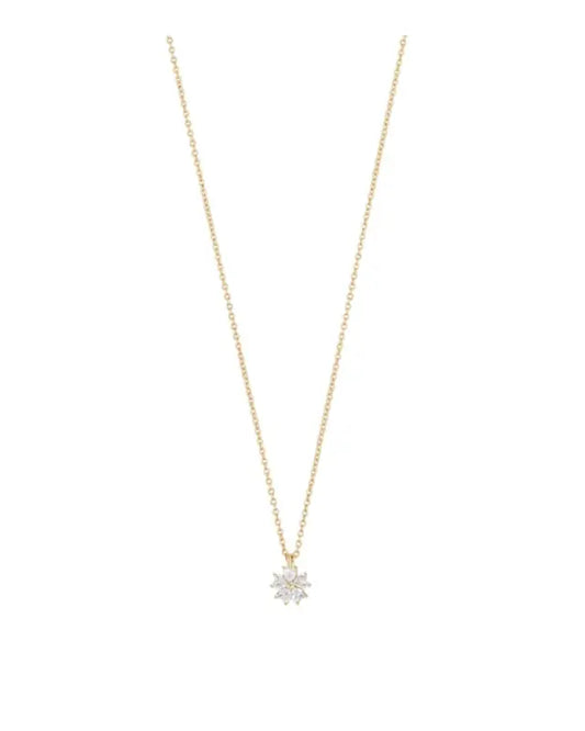 SNÖ flower pendant neck 40 g/clear - Halsband