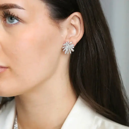 Snö Holly sparkling small ear s/ clear - Örhängen