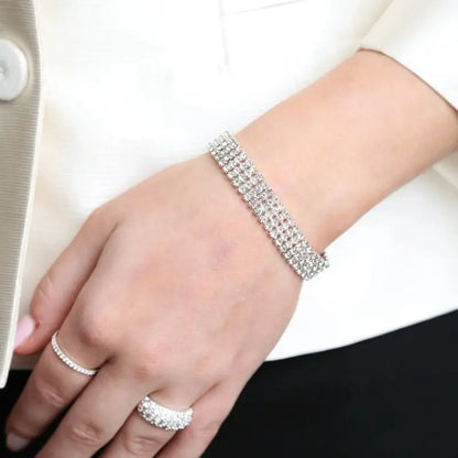 Snö Holly strass brace s/clear onesize - Armband