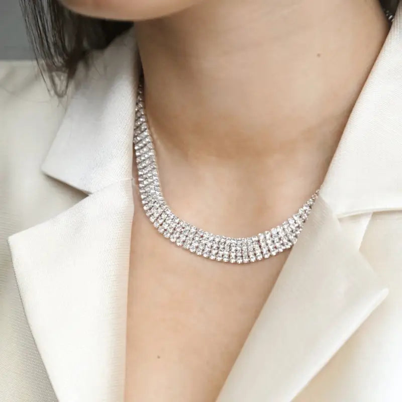 Snö Holly strass neck s/clear onesize - Smycken