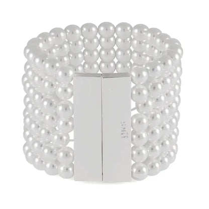 SNÖ ICON 7 string brace silver/white - Armband
