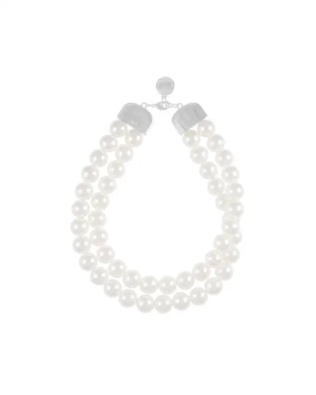Snö ICON two row big pearl neck - Halsband