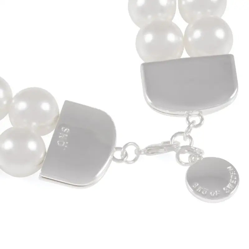 Snö ICON two row big pearl neck - Halsband