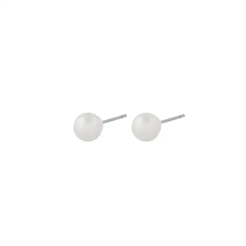 Snö Laney pearl ear 6mm s/white - Örhängen