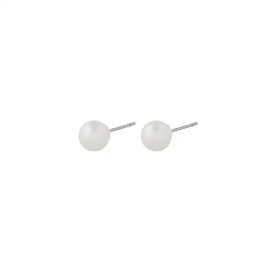 Snö Laney pearl ear 6mm s/white - Örhängen