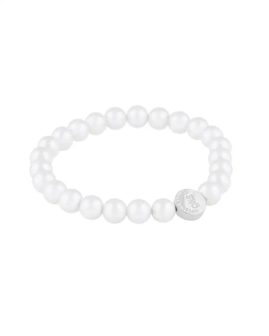 Snö Laney small elastic pearl brace s/white S/M Armband
