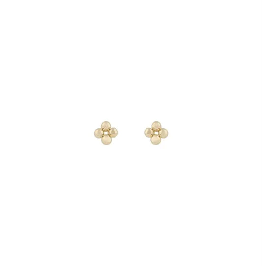 Snö Lise small ear plain gold - Örhänge