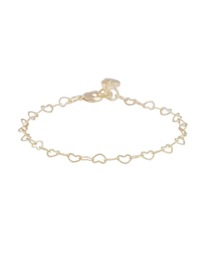 Snö Lovely hearts chain brace plain g - Armband