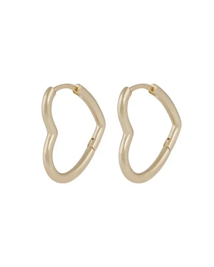 Snö Lovely oval ear plain g - Örhängen