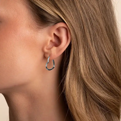 Snö Lovely oval ear plain s - Örhängen