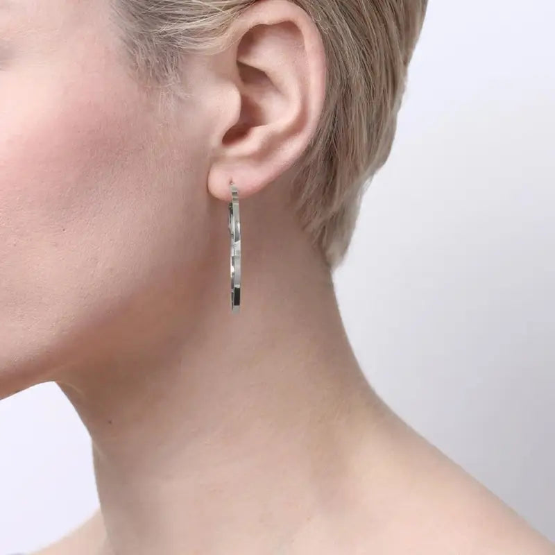 Snö Moe ring ear 40 mm plain silver - Smycken