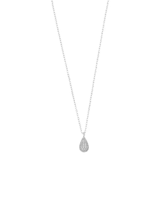 Snö Naomi drop pedant neck 45 cm silver - Halsband