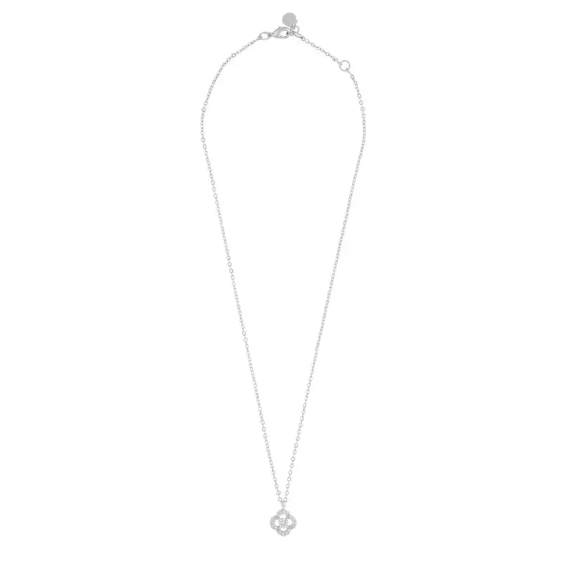 Snö Sally pendant neck 42 cm silver/clear - Halsband