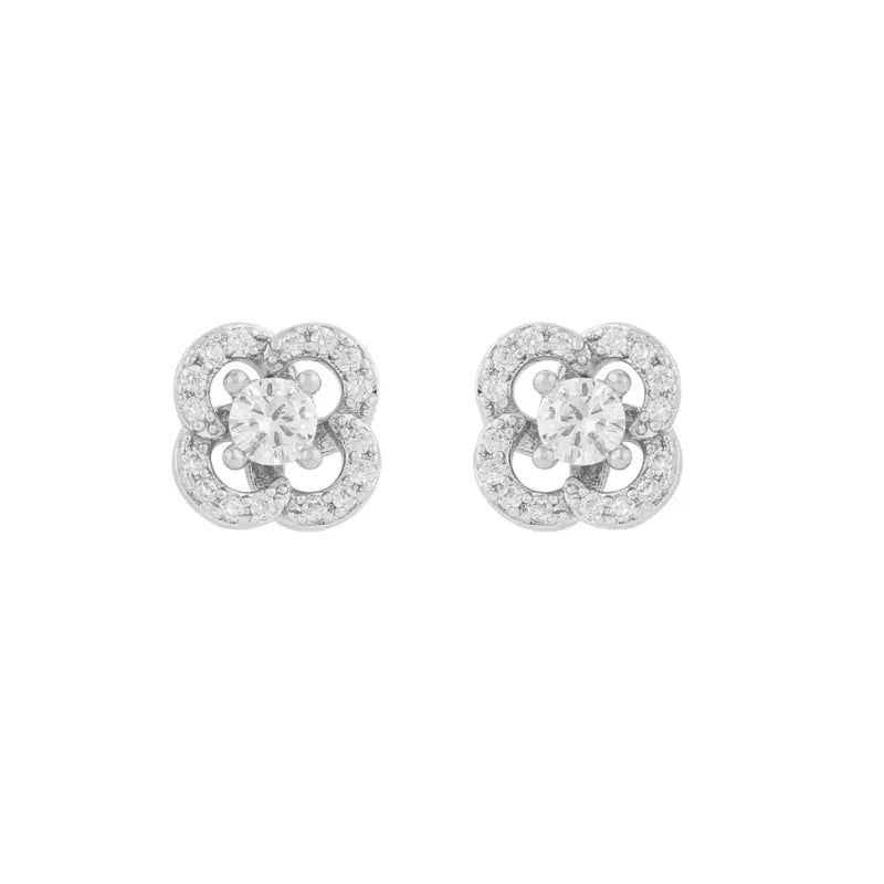 Snö Sally stone ear silver/clear - Örhänge