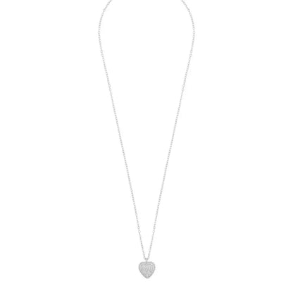 Snö Sanne heart pedant neck 42 cm silver - Halsband