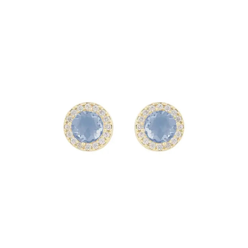 Snö Seine ear gold/light blue - Örhänge