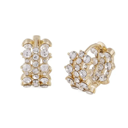 Snö Sprinkles small tripple crystal ring ear g/clear - Örhängen