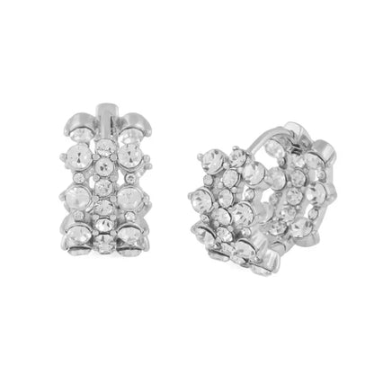 Snö Sprinkles small tripple crystal ring ear s/clear - Örhängen