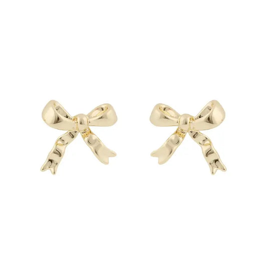 Snö Stina rosett ear gold - Bricka