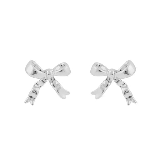 Snö Stina rosett ear silver - Örhänge