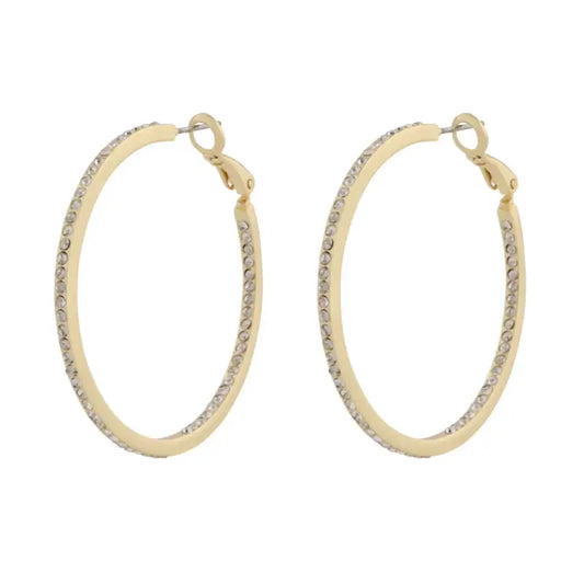 Snö Story ring ear gold/clear - Örhänge