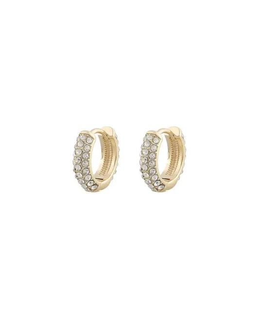 Snö Wednesday small ring ear gold/clear Örhängen