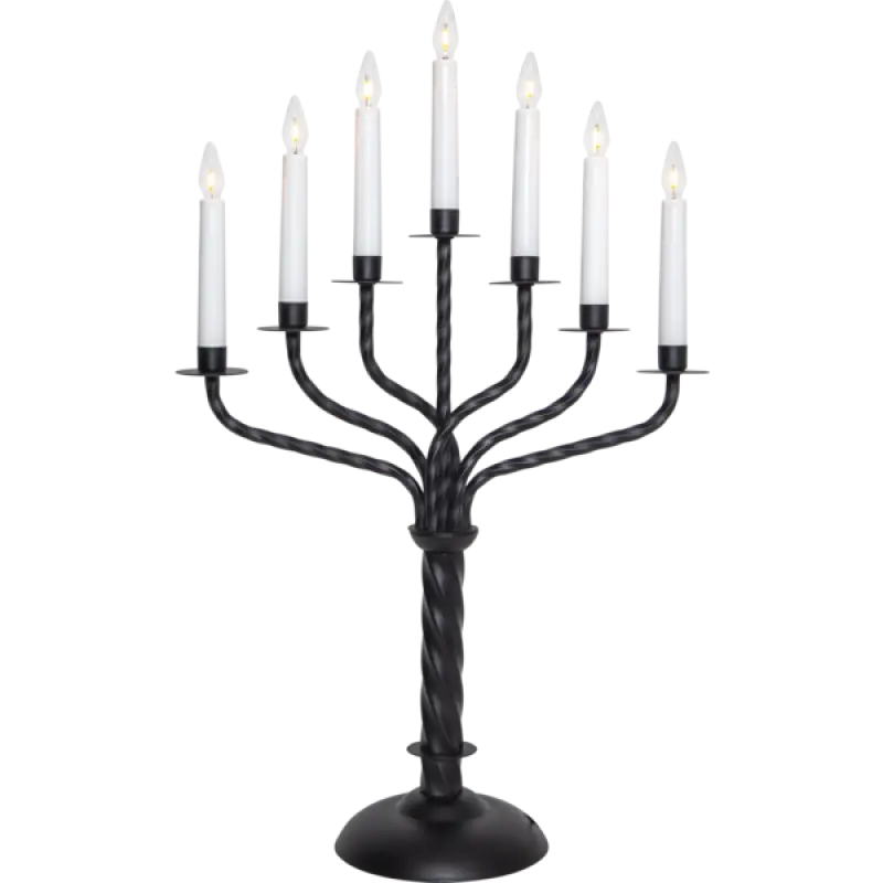 ST Bore ljusstake svart - Adventsljusstake